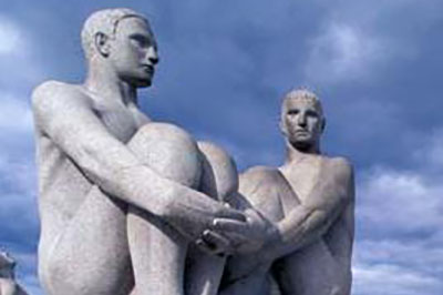 Men Sitting Sculpture
